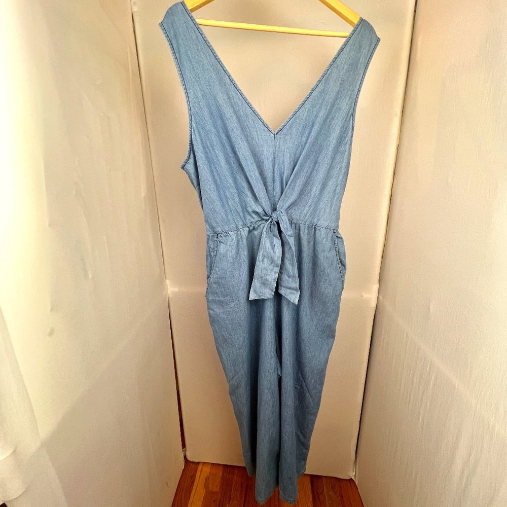 As U Wish Light Blue Denim Jumpsuit